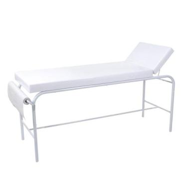 Imagem de Maca Fixa Profissional sem Orifício e Suporte de Papel Branca Estética