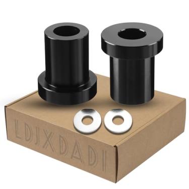 Imagem de LDJXDADI Buchas de elevação de guidão de tarugo sólido CNC adequadas para turismo/Street Glide/Electra Glide/Road King/Tri Glide/Softail/Fat Bob/Heritage Classic/Low Rider (preto)