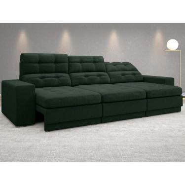 Imagem de Sofá Jobim 2,30m Assento Retrátil e Reclinável Velosuede - NETSOFAS