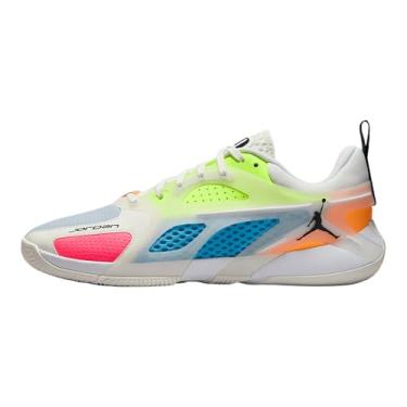 Imagem de Nike Tênis de basquete Jordan Heir Series (FQ3858-100, Sail/Dark Powder Blue/Volt/Preto), Vela/Azul Escuro/Volt/Preto, 41
