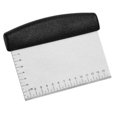 Imagem de Espátula e Raspador Retangular Profissional em Aço Inox 15x11,5 cm Uny