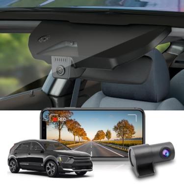Imagem de Fitcamx Frontal 2K+Traseira 1080P Dash Cam para Kia NIRO 2017-2022 & NIRO EV 2019-2022 FE Touring EX Premium LX S EX (G5000), OEM Estilo, Dual HD Vídeo, WiFi & APP, Loop Gravação, G-Sensor, 64GB