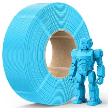 Imagem de JAYO Refil de filamento PLA de 1,75 mm, filamento de impressora 3D, azul celeste, carretel reutilizável de 1,1 kg para laboratório bambu, alta precisão ± 0,02 mm, baixa deformação, acabamento suave