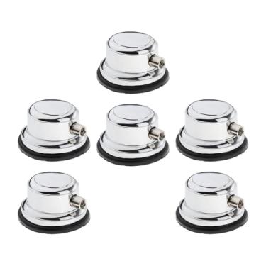 Imagem de menolana Pontas para caixa, orelhas para bateria com almofadas de pele, extremidade única, fácil instalação, peças de percussão leves, acessórios para bateria, 6 Conjunto