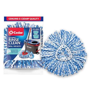 Imagem de O-Cedar Refil de microfibra EasyWring RinseClean Spin Mop, pacote com 1, azul