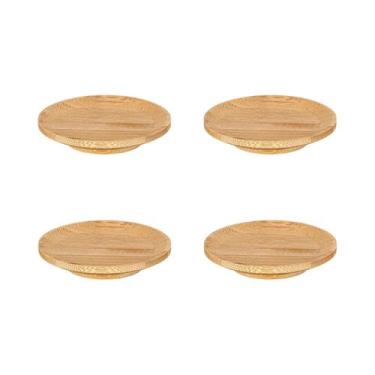 Imagem de Conjunto De Copos De Vinho De Bambu Para Charcutaria, 1, 2 Ou 4 Peças 