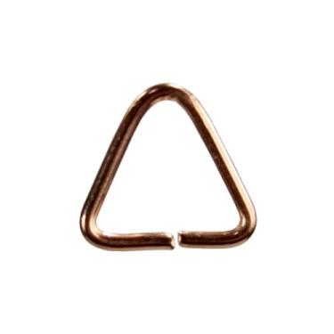 Imagem de Elo Para Chaveiro Argola Triangulo Para Confecção de Chaveiros e Artesanato 8mm (ROSE GOLD)