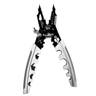 Imagem de Fenteer Alicate de decapagem de fios, alicate de crimpagem, ferramenta de corte de fios elétricos, ferramenta manual de fiação, enrolador de bobina forte