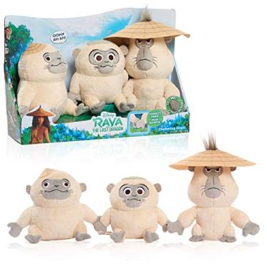 Imagem de Disney Raya and the Last Dragon Chattering Ongis Plush, 3-piece set, connecting stuffed animals with sound, Officially Licensed Kids Toys for Ages 3 Up by Just Play