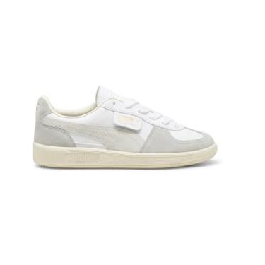 Imagem de PUMA Tênis masculino Palermo (criança grande), Puma Branco/cinza claro/amêndoa açucarada, 20