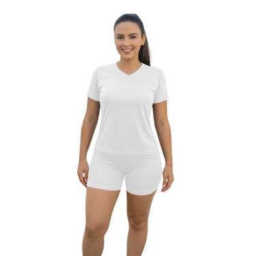 Imagem de Camiseta Feminina Manga Curta Dryfit Fitness Academia - Rcv Store, M, 
