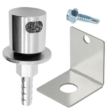 Imagem de Silvery19-174 Válvula de rolagem de ventilação do tanque de combustível com kit de suporte válvula de retenção de rolagem de montagem remota compatível com Holley Sniper EFI Upgrade 5/16 Mangueira