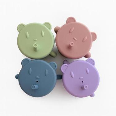 Imagem de Copo Silicone Infantil  Copo com Canudo Macio  Copo Antivazamento  Cop