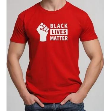 Imagem de Camiseta Camisa de Algodão Adulto Masculina Feminina Consciência Negra