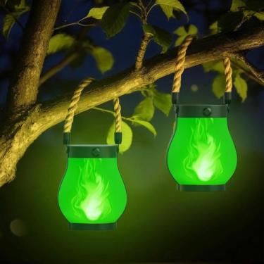 Imagem de Linterna Solar Hompavo Gen2 Impermeable con Llama Parpadeante