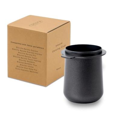 Imagem de Crema Coffee Products Copo dosador de 54 mm | Compatível com Breville Portafilters etc | Durável 100% aço inoxidável | Aba embutida para facilitar a transferência | Design elegante e sem bagunça |