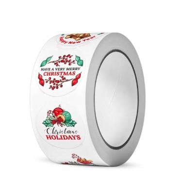 Imagem de Adesivo de feliz Natal, adesivo de Papai Noel, decoração de presente, rolos DIY para copos de água, capas de celular, decalque de scrapbook