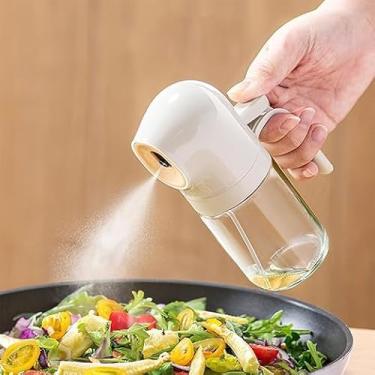 Imagem de Pulverizador de óleo para cozinhar, pulverizador de azeite de oliva de 180 ml, pulverizador de óleo para fritadeira a ar, salada, churrasco, assar