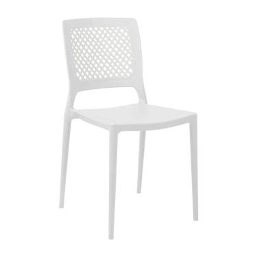 Imagem de Cadeira Empilhável Vênus Branca Em Polipropileno Acrilys