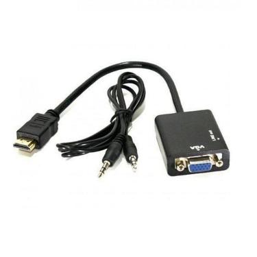 Imagem de Cabo Adaptador Conversor Hdmi Para Vga - Preto