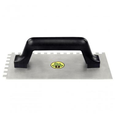 Imagem de Desempenadeira Metálica De Base Lisa Tramontina Com Dentes E Cabo Plástico