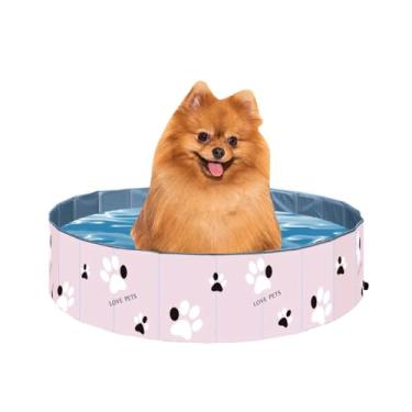 Imagem de Piscina Pet, Piscina Pra Pets Animais de Estimação Cachorro(Rosa,60 x 20)
