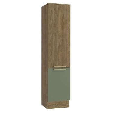 Imagem de Paneleiro Botanic Kappesberg M619 2 Portas Nogueira e Verde Oliva