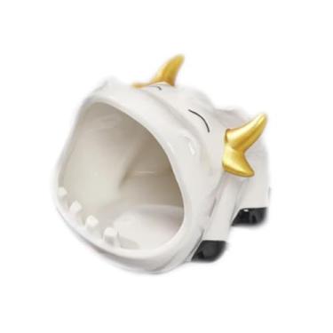 Imagem de Cinzeiro de cerâmica casa sala de estar personalidade criativa escritório caixa de armazenamento multifuncional presentes requintados cinzeiro engraçado