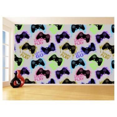 Imagem de Papel De Parede 3D Infantil Controle Game Jogo 3,5M Azs290 - Você Deco