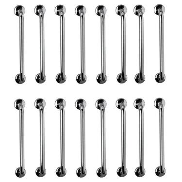 Imagem de Barra De Apoio 60cm Inox Kit 18 Unidades Idoso Criança Gestante Deficiente Suporte Banheiro Box Segurança Acessibilidade