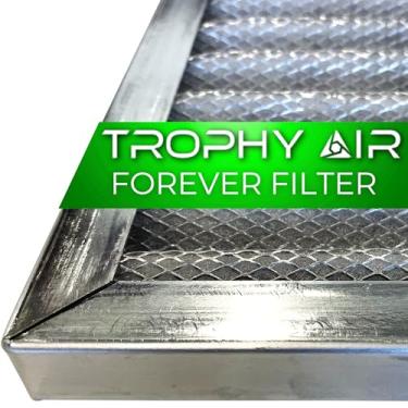 Imagem de 16 x 20 x 1 | Trophy Air | Merv 8 | Filtro de forno lavável | HVAC vitalício e filtro de ar de forno | Eletrostática lavável | Alta capacidade de retenção de poeira | Alumínio de qualidade premium