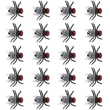 Imagem de Luqeeg Brinquedo de Moscas, Mosca Falsa, Insetos Realistas, Mordaça, Brinquedo de Piada, Insetos Voadores para Festa, Adereços de Mágicos, Curso de Ensino (voar)