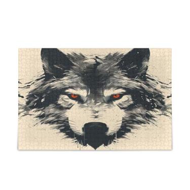 Imagem de ATTX Wolf Head Puzzles 500 Pieces Christmas Jigsaw Puzzle for Adults and Family #365