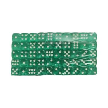 Imagem de Conjunto De Dados Acrílicos Coloridos De 6 Lados, 100 Peças, Dados Pad