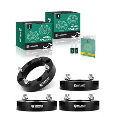 Imagem de YHTAUTO Espaçadores de roda de 4 x 156 mm de 4,8 cm para Polaris RZR, Magnum, Predator, Ranger, Sportsman, Xplorer, Yamaha Banshee, Blaster, Modelos Moto Raptor Espaçadores de Pneu 131 mm Diâmetro do Cubo 4 Lug 4 Peças Adaptadores Pretos