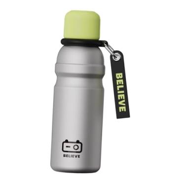 Imagem de Generic Garrafa Térmica de aço Inoxidável com Grande Capacidade de 600ml, Ideal para Esportes ao Ar Livre, Carro, Academia e Viagens, Lasca