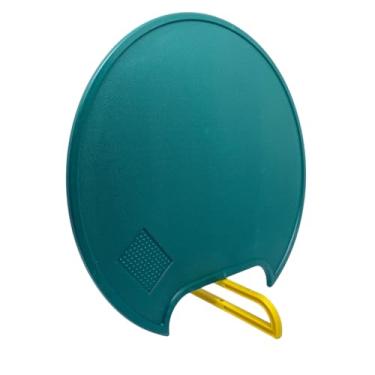 Imagem de Tábua de Corte Dobrável com Suporte, Verde, Polietileno, 40x30 cm, Retangular, Resistente à Água, com Alça para Transporte