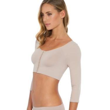 Imagem de Sutiã Top Modelador Plié 50328 com Mangas, G, Base