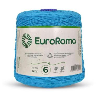 Imagem de Barbante EuroRoma Colorido Nº06 1,0Kg, AZUL PISCINA