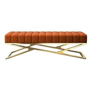 Imagem de Foyer Loja de roupas, provador, sala de verificação, sofá, banco, moderno, simples, quarto, mudroom (laranja, 150 x 40 x 40 cm)