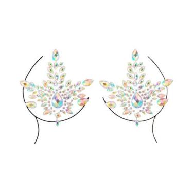 Imagem de Adesivos De Joias Temporárias Para O Corpo Com Glitter E Strass Para O