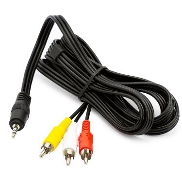 Imagem de Cabo p2 X av 3 rca tv lcd gps dvd áudio vídeo