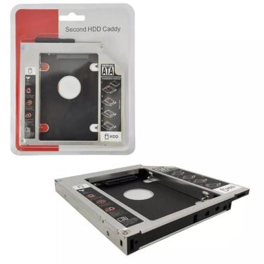 Imagem de Adaptador Caddy Dvd Para Segundo Hd Ou Ssd 2.5 Sata 9.5Mm