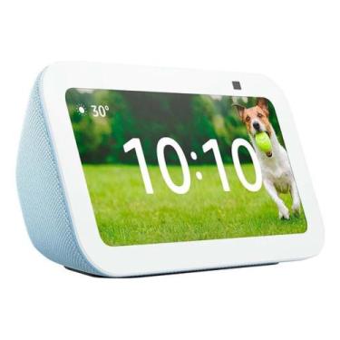 Imagem de Alexa Echo Show 5 3 Geração Smart Speaker - Tela de 5,5 com Alexa AZUL