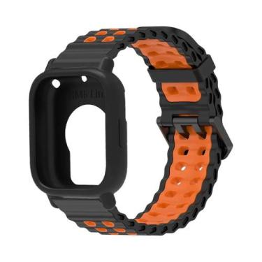 Imagem de Pulseira De Silicone Bicolor Estilo Marine Band Para Redmi Watch 5 Act