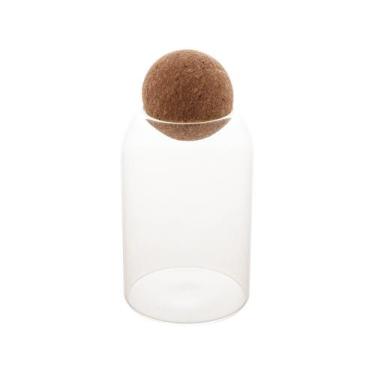 Imagem de Pote de Vidro Borossilicato Com Tampa Esfera de Rolha Clean 800mL 1887