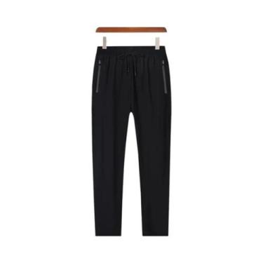 Imagem de Calças Esportivas Masculinas De Secagem Rápida Em Seda Gelada, Respirá