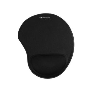 Imagem de Mouse Pad Com Apoio Ergonomico MP-50 C3Tech - Preto