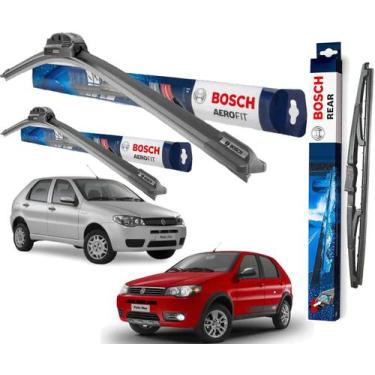 Imagem de 3 Palheta Limpador Parabrisa Original Bosch Palio Fire Way EXL 2004 20