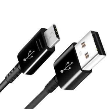 Imagem de Cabo Usb Para Samsung Compatível Com Galaxy 85Cm Micro Usb V8 Preto J2